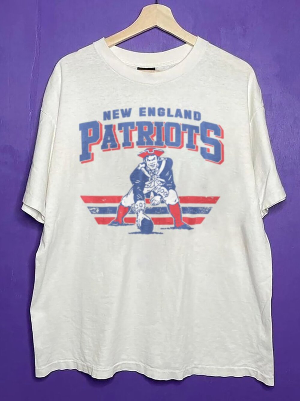 Vintage New England Patriots Football Unisex Shirt, Retro NFL Patriots Shirt Tee